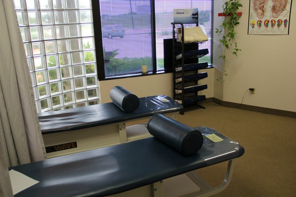 Chiropractic adjustment room