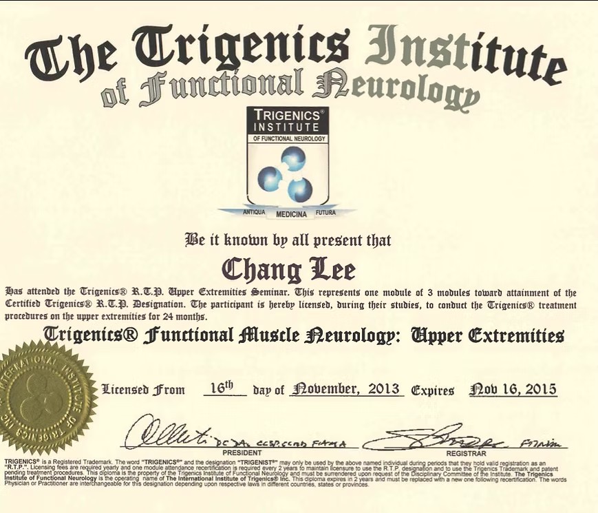 Trigenics — Functional Muscle Neurology (2013)