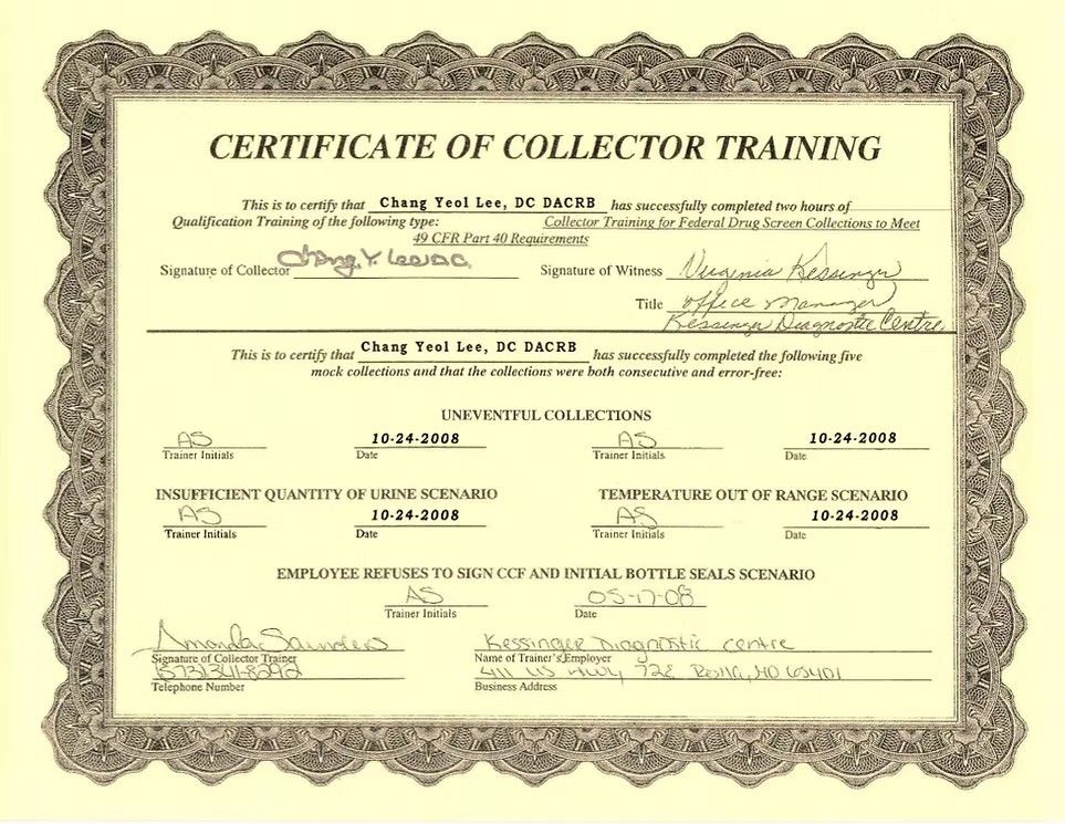 Collector Training — Federal Drug Screen (2008)
